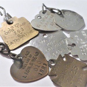 St. Catharines DOG TAG Vintage Dog Tag Pet Vintage Necklace
